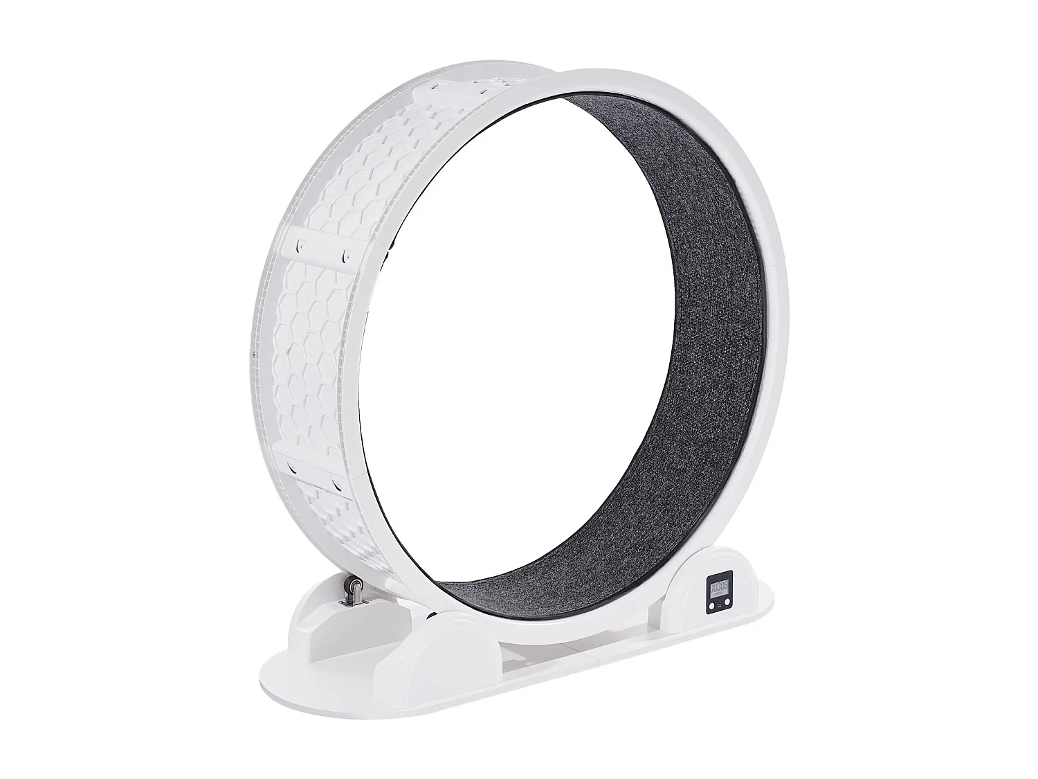 Roue d'Exercice pour Chat SucceBuy, Roue de Course pour Chat d'Intérieur 1038 mm, Blanc