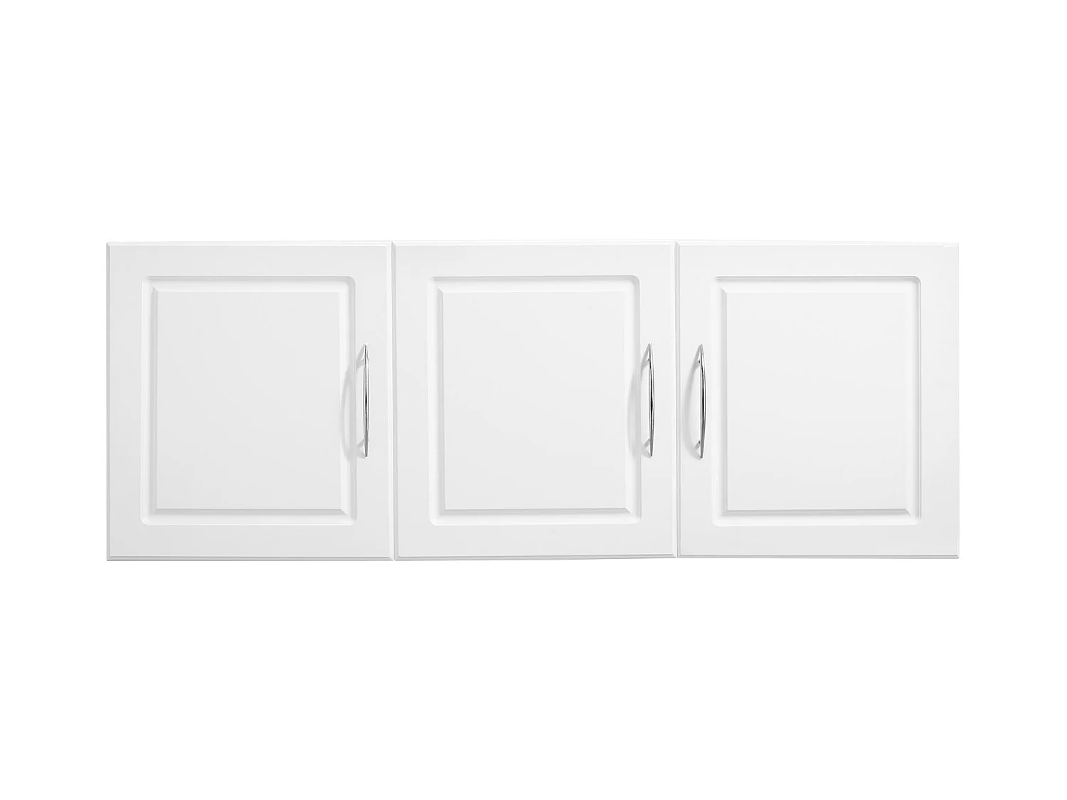 Armoire Murale de Buanderie SucceBuy, Placard Rangement 137,2 cm avec 3 Portes, en Panneaux de Particules et MDF