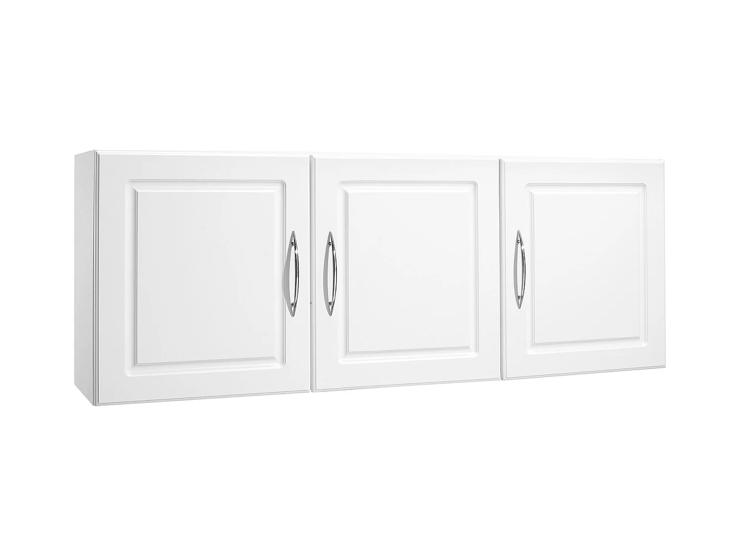 Armoire Murale de Buanderie SucceBuy, Placard Rangement 137,2 cm avec 3 Portes, en Panneaux de Particules et MDF