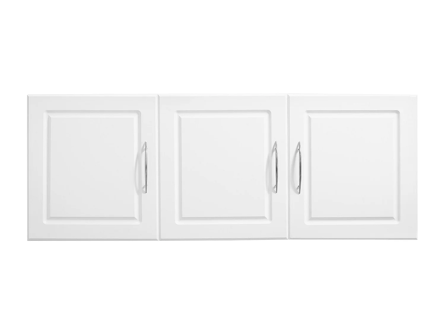 Armoire Murale de Buanderie SucceBuy, Placard Rangement 137,2 cm avec 3 Portes, en Panneaux de Particules et MDF