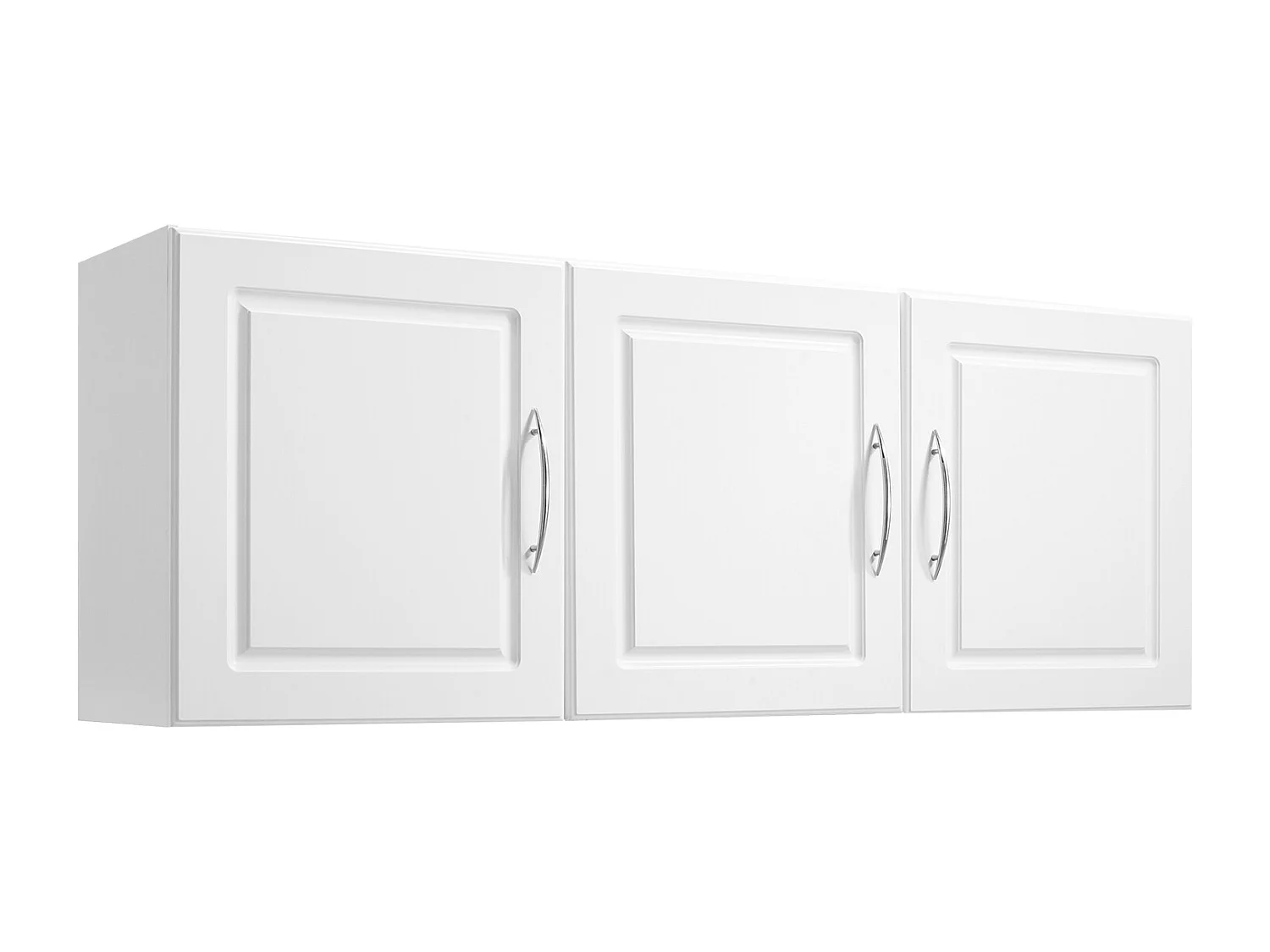 Armoire Murale de Buanderie SucceBuy, Placard Rangement 137,2 cm avec 3 Portes, en Panneaux de Particules et MDF