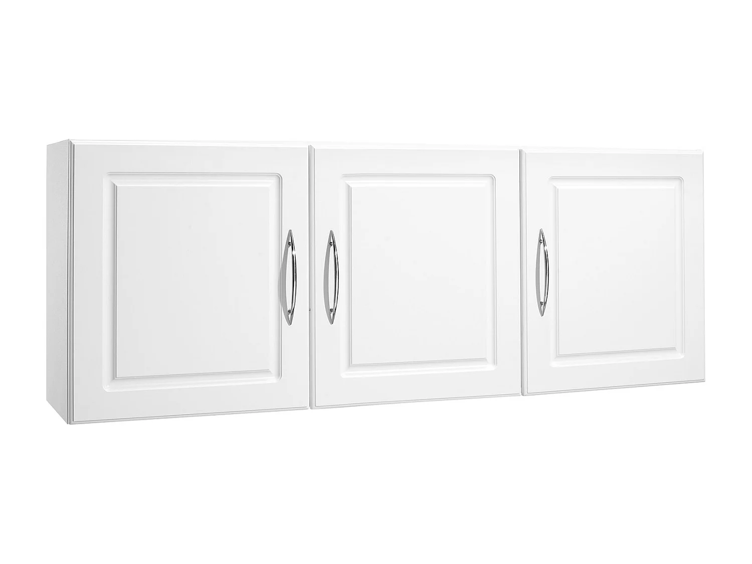 Armoire Murale de Buanderie SucceBuy, Placard Rangement 137,2 cm avec 3 Portes, en Panneaux de Particules et MDF