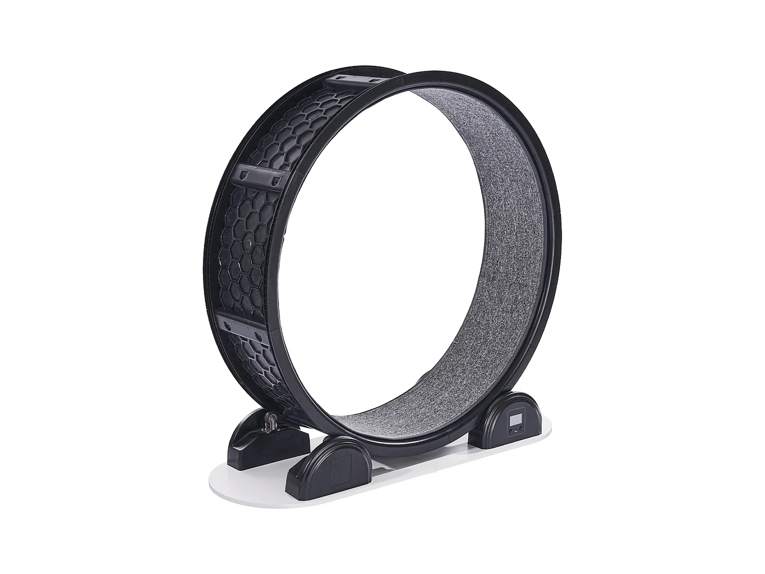 Übungsrad für Katze SucceBuy, mit Bremse und Teppich belegte Bahn, 1038 mm, Schwarz