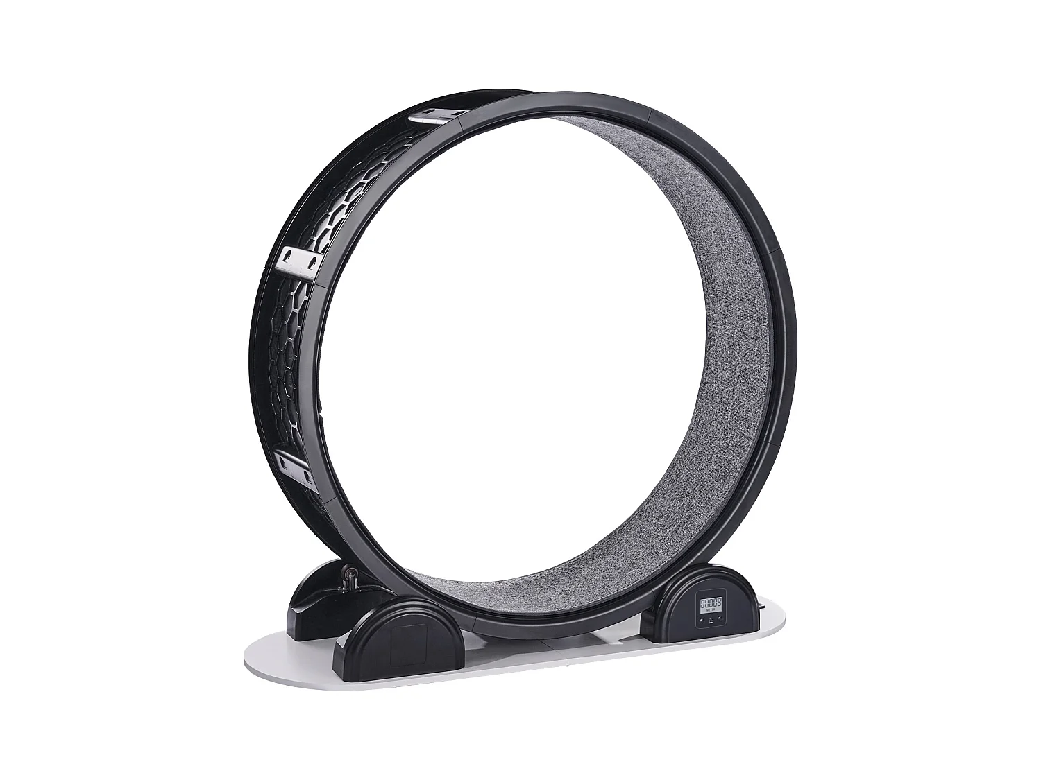 Übungsrad für Katze SucceBuy, mit Bremse und Teppich belegte Bahn, 1038 mm, Schwarz