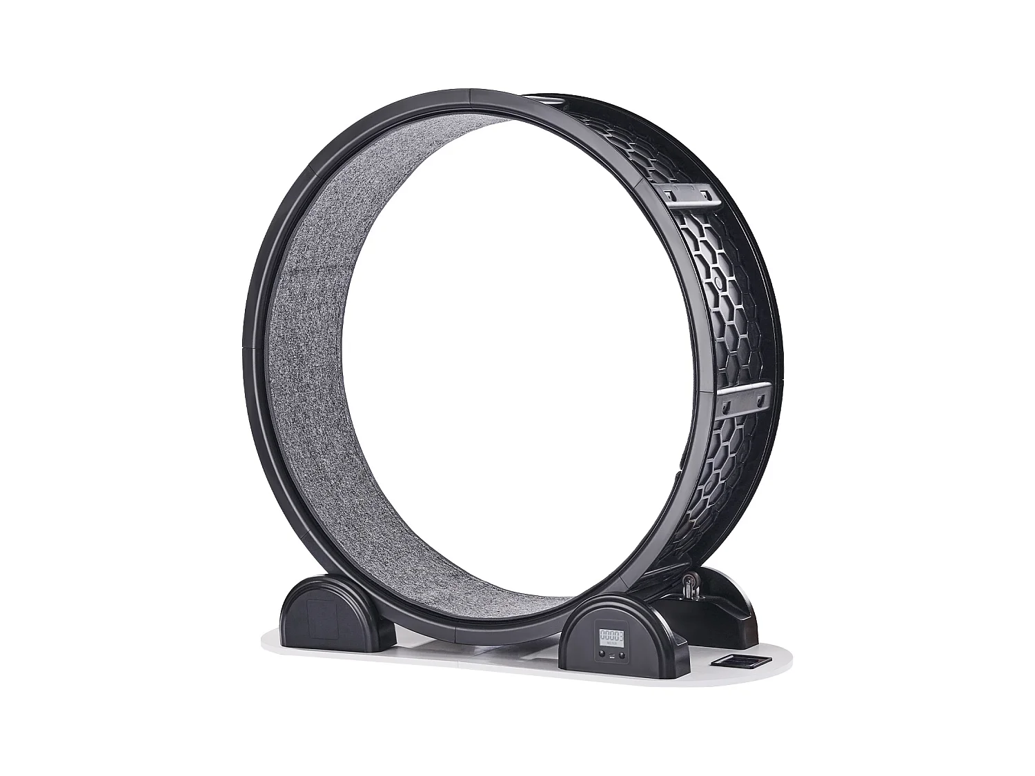 Übungsrad für Katze SucceBuy, mit Bremse und Teppich belegte Bahn, 1038 mm, Schwarz