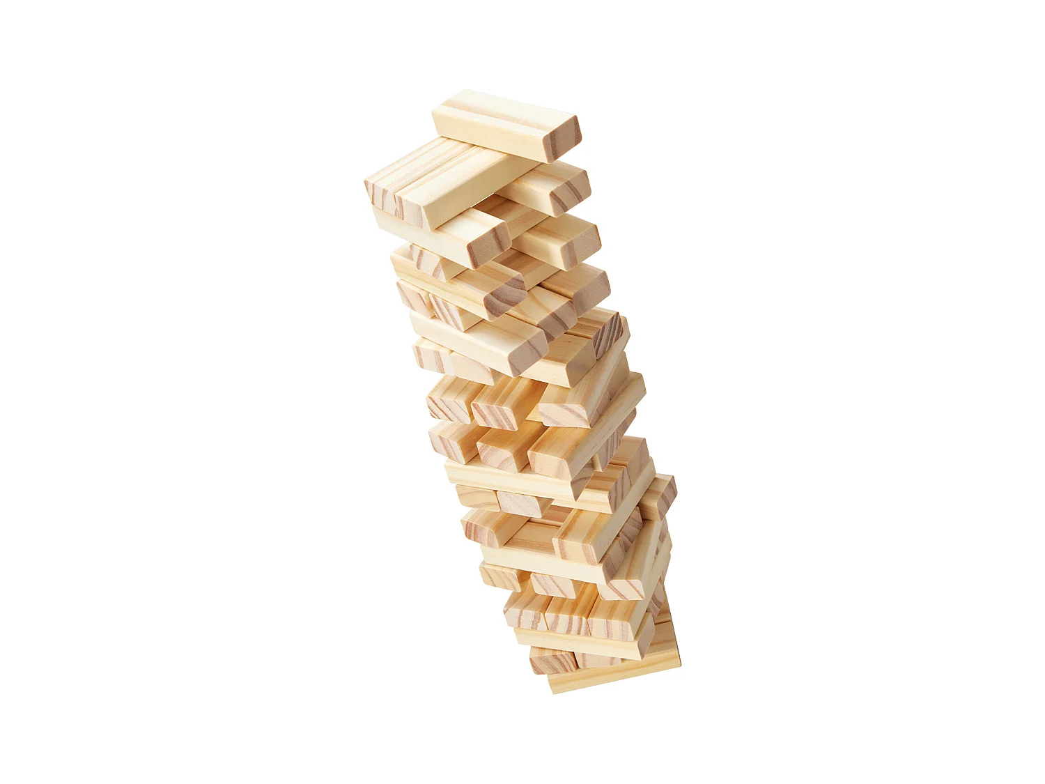 Jeu de Tour Empilable SucceBuy, en Bois de Pin avec Caisse de Rangement, 54 Blocs