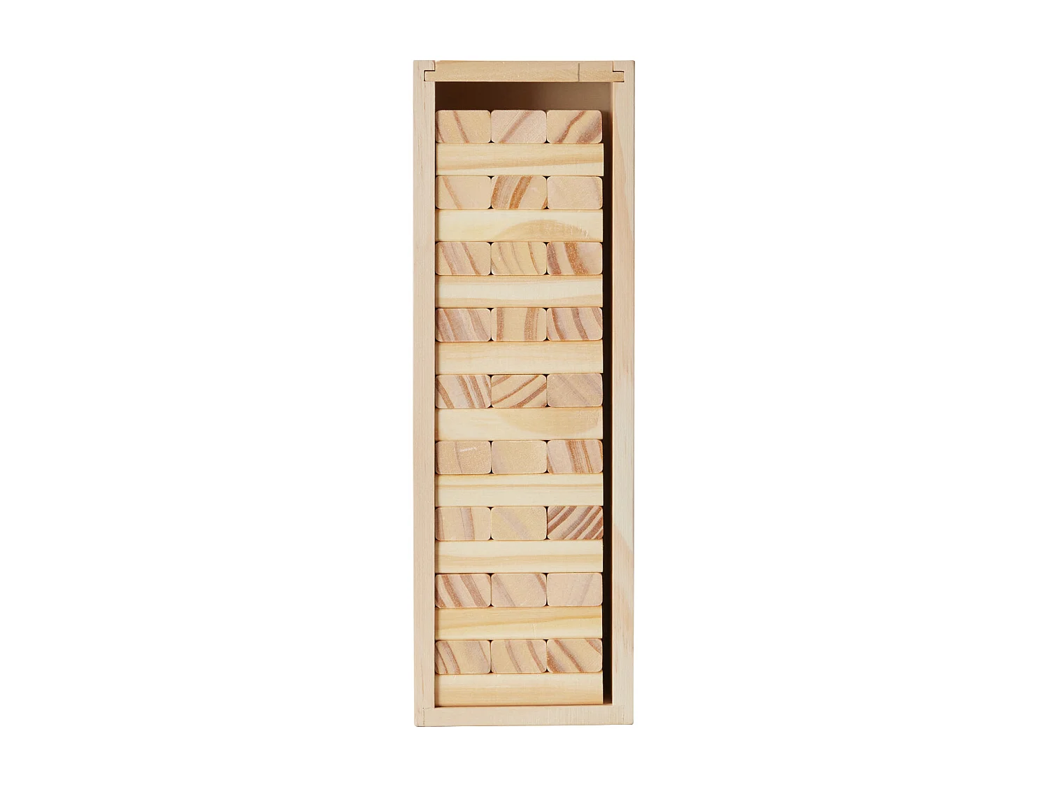 Jeu de Tour Empilable SucceBuy, en Bois de Pin avec Caisse de Rangement, 54 Blocs