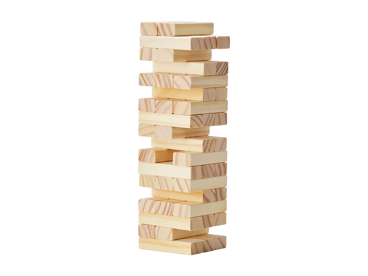 Jeu de Tour Empilable SucceBuy, en Bois de Pin avec Caisse de Rangement, 54 Blocs