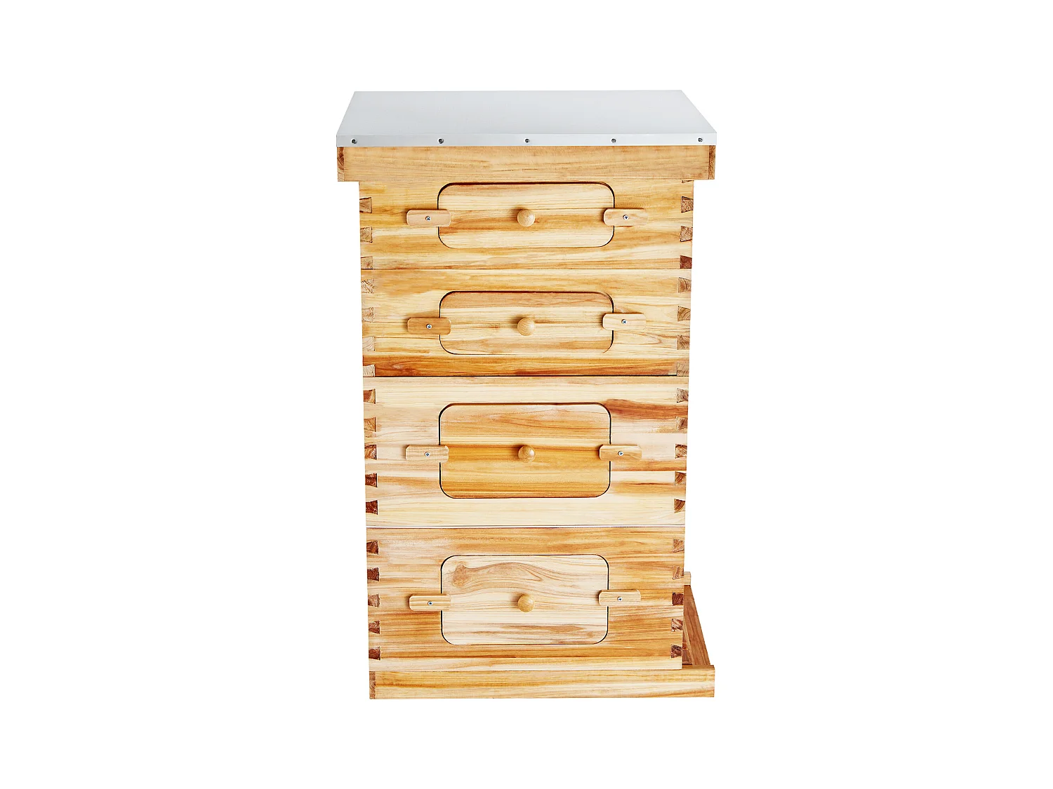 Kit de Ruche d'Abeilles SucceBuy Langstroth 20 Cadres Profonds et 20 Cadres Moyens avec Fenêtres en Acrylique