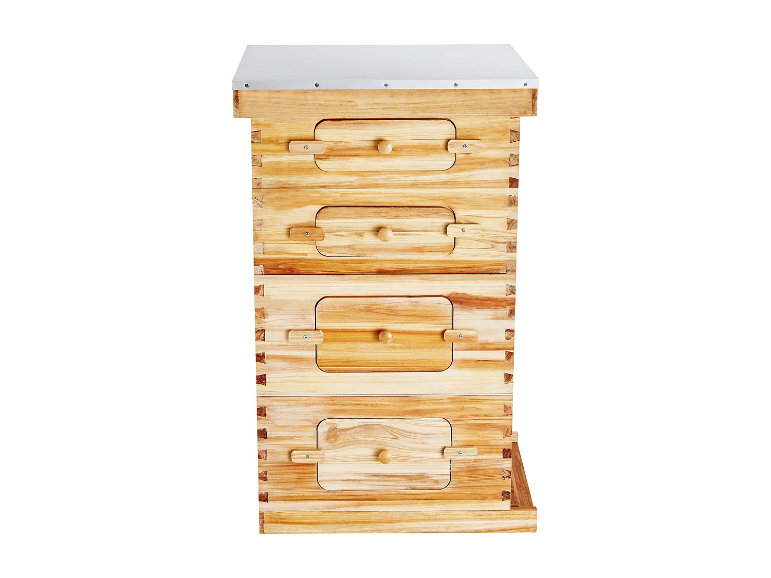 Kit de Ruche d'Abeilles SucceBuy Langstroth 20 Cadres Profonds et 20 Cadres Moyens avec Fenêtres en Acrylique