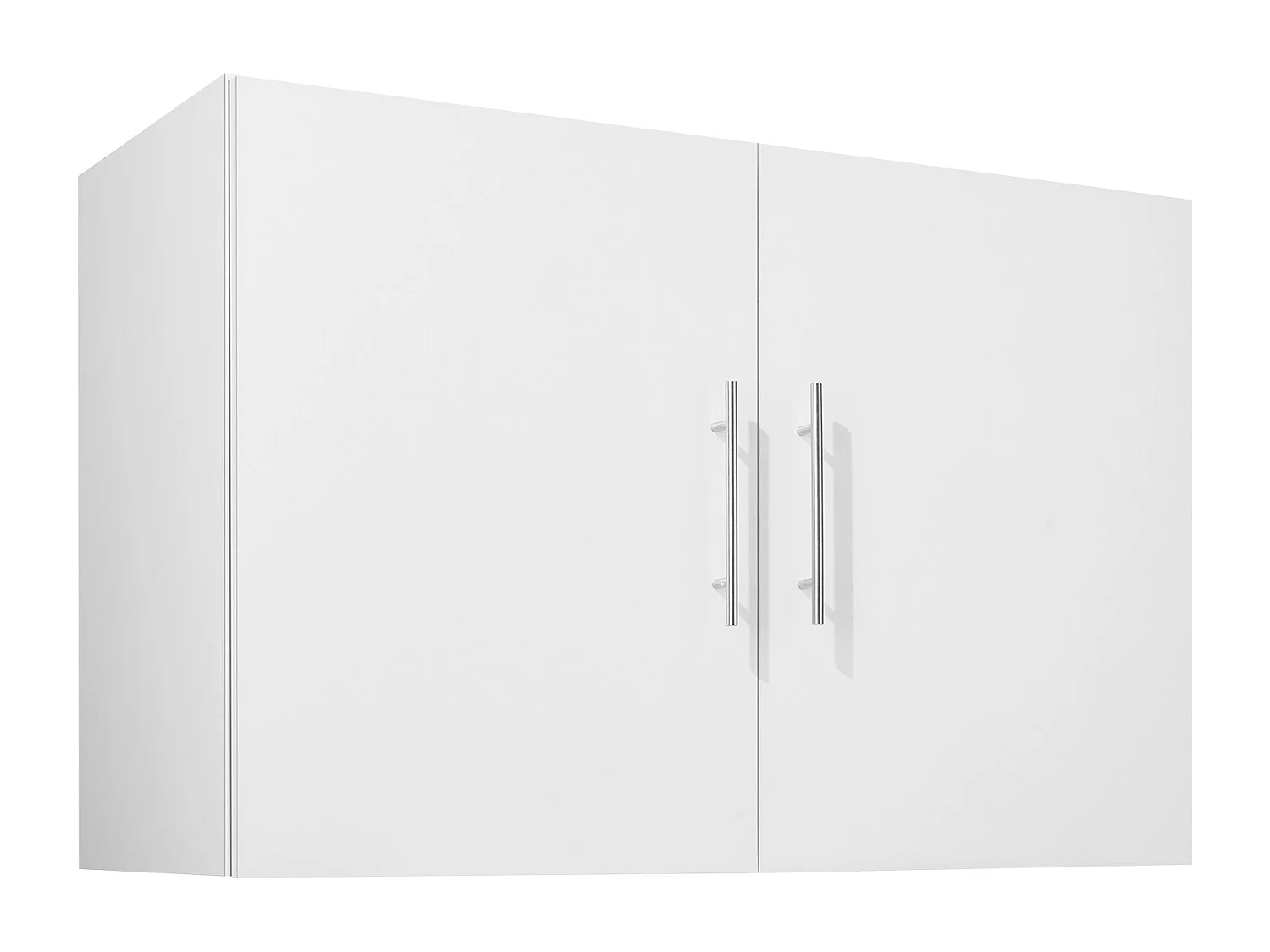 Wandkast voor Wasruimte SucceBuy, Opbergkast 91,4 cm, 2 Niveaus, 2 Deuren, in Spaanplaat en MDF