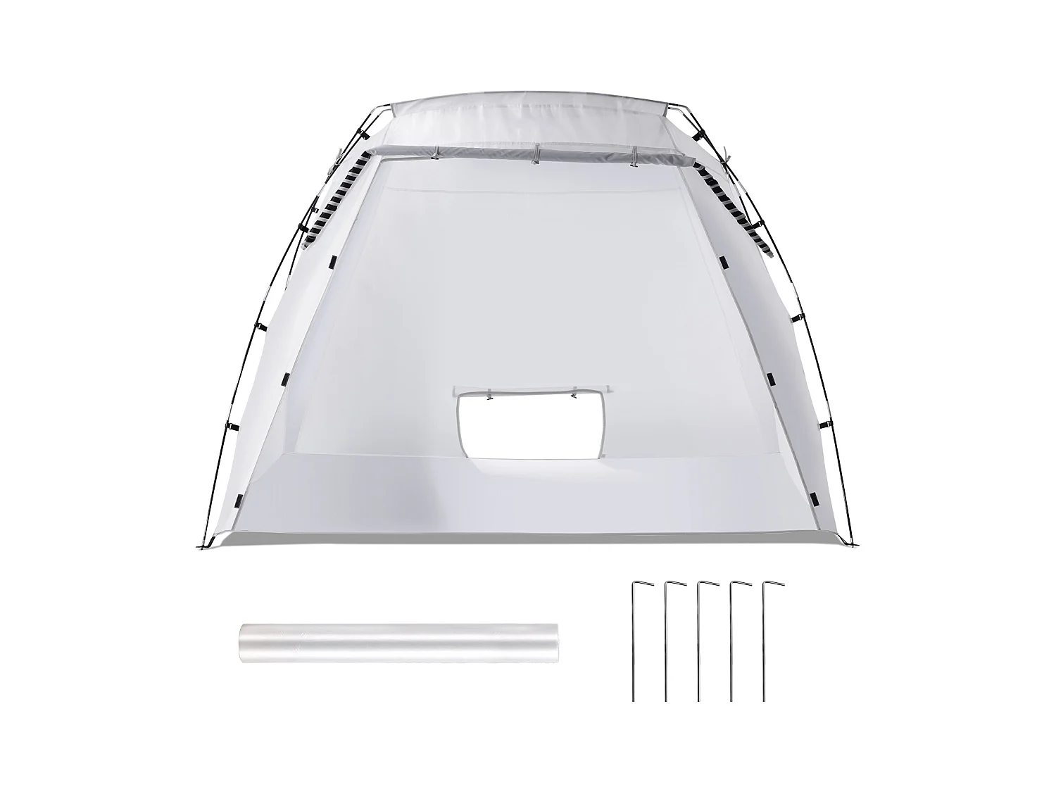 Opblaasbare Schilderkamer SucceBuy, Draagbaar Schildereschuwing van Oxford 210D, 228x158x158 cm