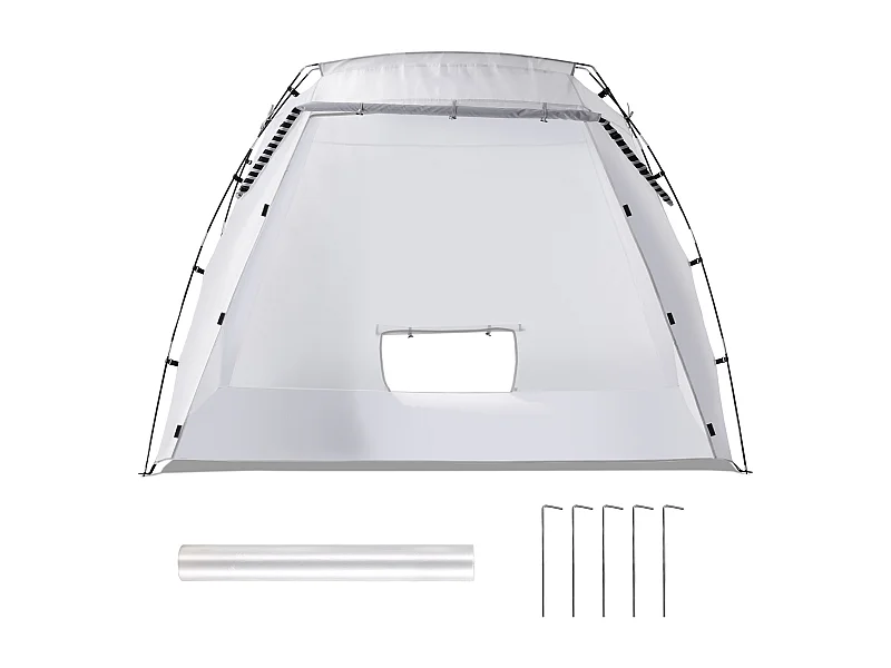 Opblaasbare Schilderkamer SucceBuy, Draagbaar Schildereschuwing van Oxford 210D, 228x158x158 cm