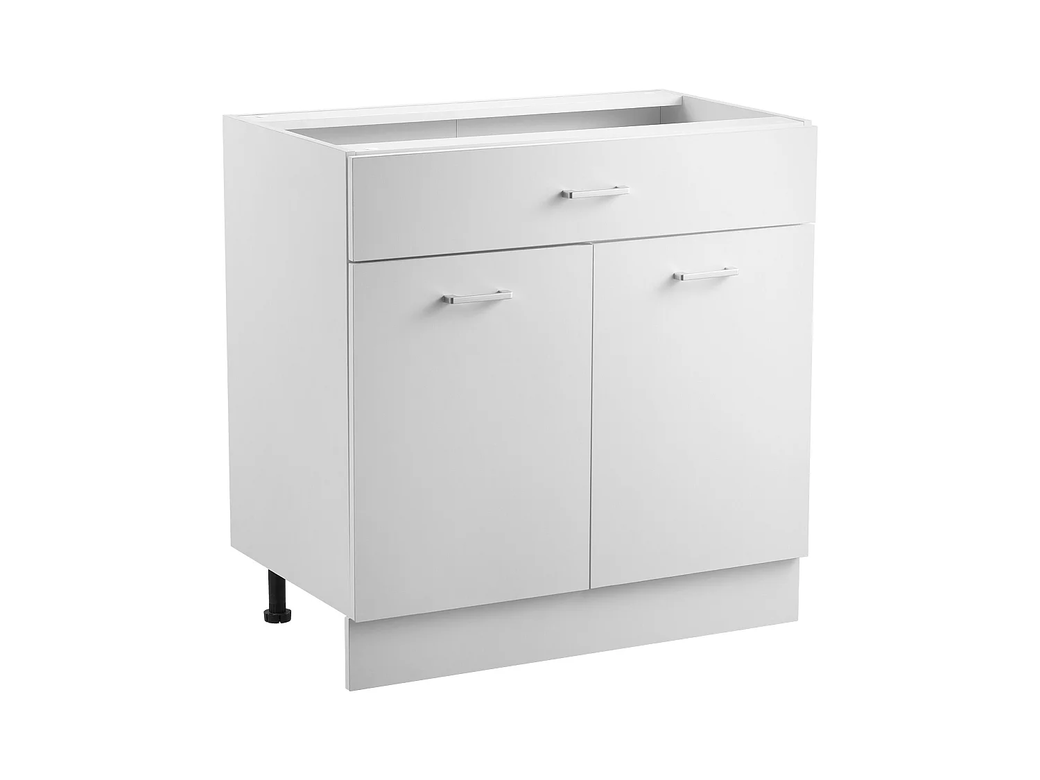 Niedriges Möbel Shaker SucceBuy, von 78,7 cm, mit Schublade, Zum Zusammenbauen Bereit