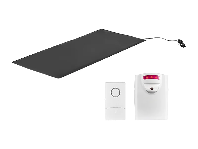 Tapis d'Alarme de Sortie de Lit, SucceBuy Capteur Sans Fil avec Téléavertisseur, Coussin Anti-Chute, Adapté aux Personnes Âgées, Utilisation Domestique