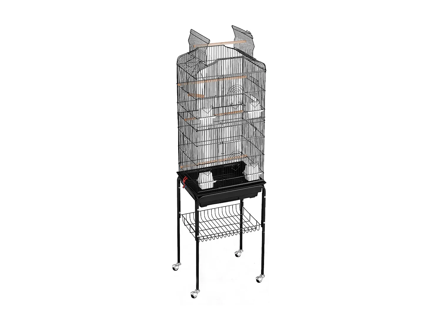 Cage à Oiseaux Roulante en Métal SucceBuy, 157,4 cm de Grande Taille, pour Perroquets