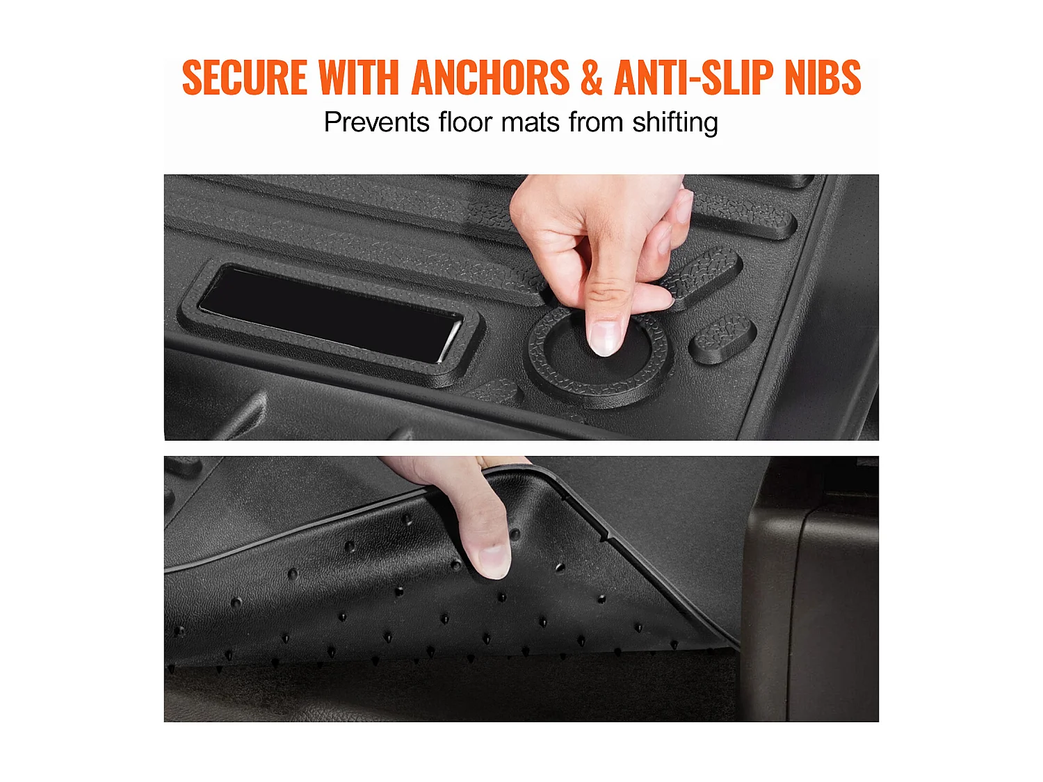 Fußmatten für Autos SucceBuy, Passend für das Modell Tesla Y 2021-2024, 3 Teile, TPE-Einlagen