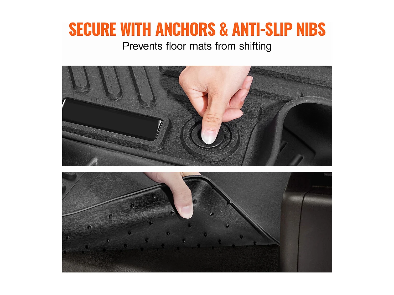 Tapetes para Automóveis SucceBuy Forros Dianteiros e da 2.ª Fila em TPE Personalizados, 3 Peças, Adequados para Toyota RAV4 2019-2024, Preto