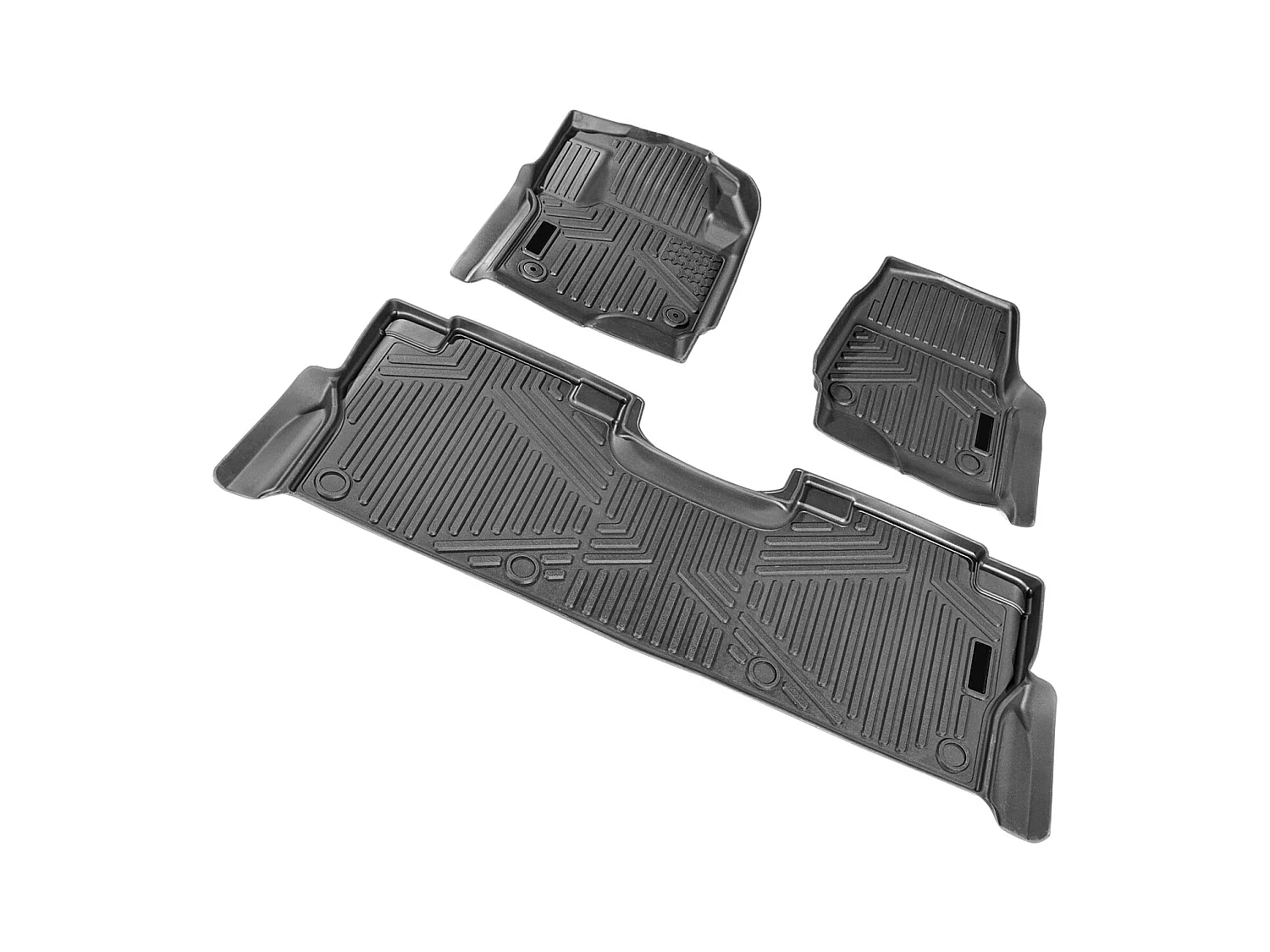 Tapis de Sol pour Automobile SucceBuy, Ensemble de 3 Pièces pour Ford F-250/F-350/F-450 2017-2022