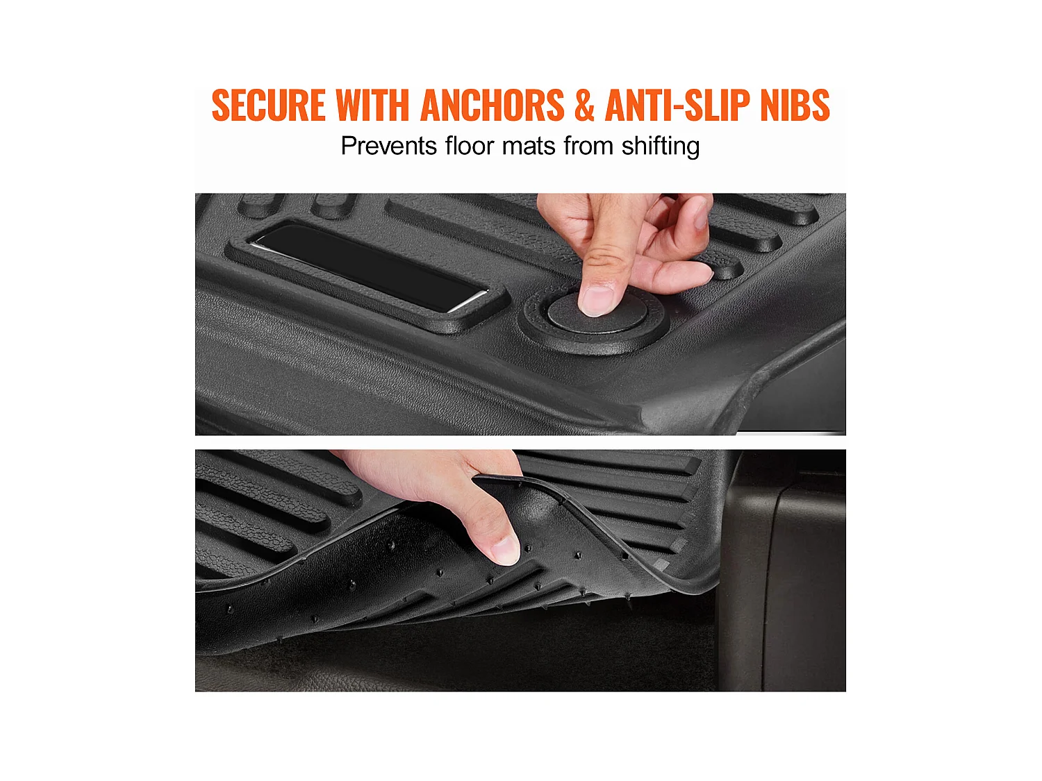 Tapis de Sol pour Automobile SucceBuy, Ensemble de 3 Pièces pour Ford F-250/F-350/F-450 2017-2022