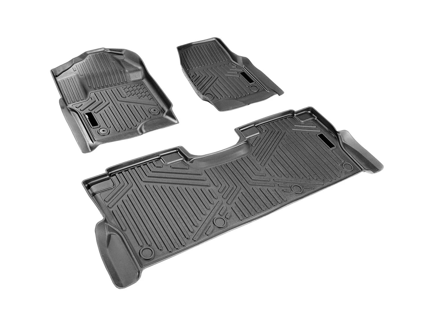 Tapis de Sol pour Automobile SucceBuy, Ensemble de 3 Pièces pour Ford F-250/F-350/F-450 2017-2022