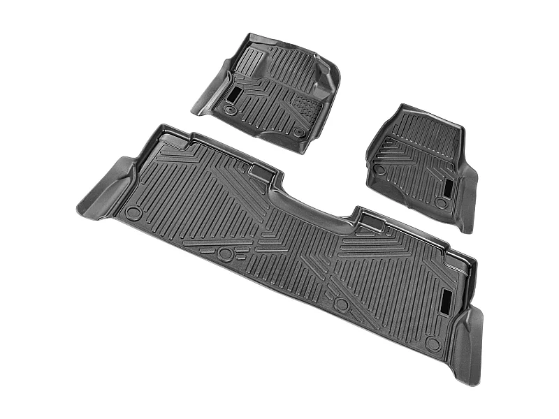 Tapis de Sol pour Automobile SucceBuy, Ensemble de 3 Pièces pour Ford F-250/F-350/F-450 2017-2022