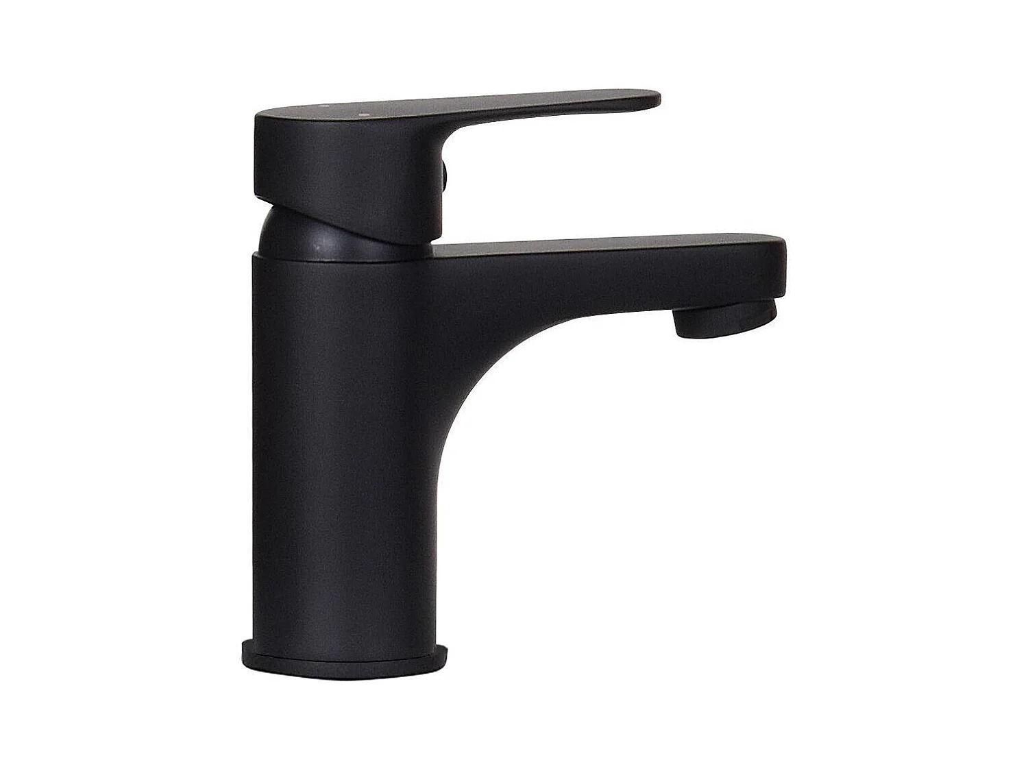 NOVA Waschbeckenset aus Metall und Holz mit schwarzem Wasserhahn und Spiegelablage