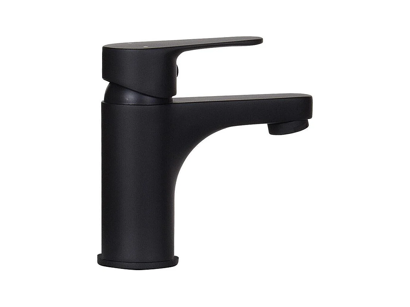 NOVA Waschbeckenset aus Metall und Holz mit schwarzem Wasserhahn und Spiegelablage