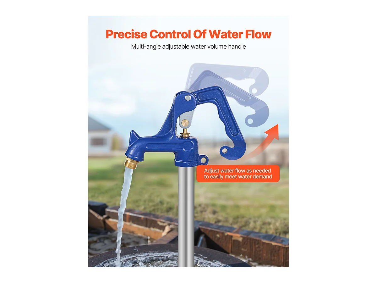 Robinet d'Extérieur Antigel SucceBuy, Tête de Remplacement pour Bouche d'Incendie de Jardin Résistante au Gel, Bleu