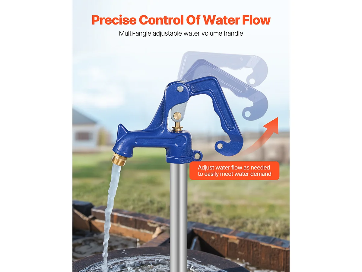 Robinet d'Extérieur Antigel SucceBuy, Tête de Remplacement pour Bouche d'Incendie de Jardin Résistante au Gel, Bleu