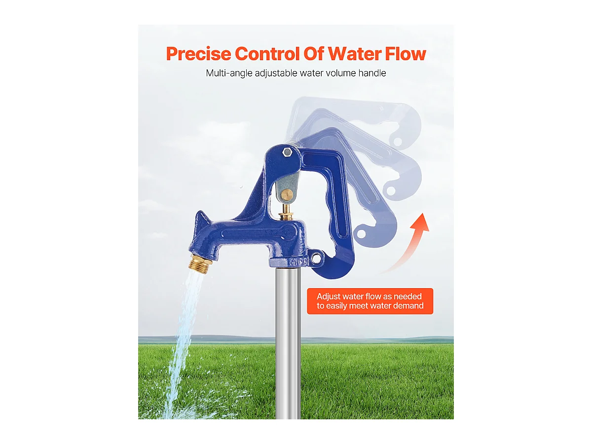 Borne d'Incendie Antigel SucceBuy, Longueur de 99cm, Profondeur d'Enfouissement de 30cm, Fonte Robuste