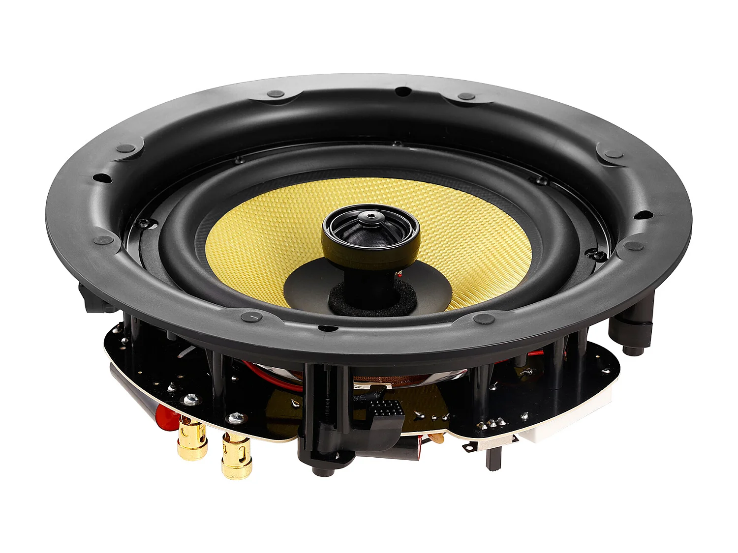 Haut-Parleurs de Plafond SucceBuy 20cm 200 Watts, Montage Encastré, Système de Haut-Parleurs Encastrés au Plafond et au Mur