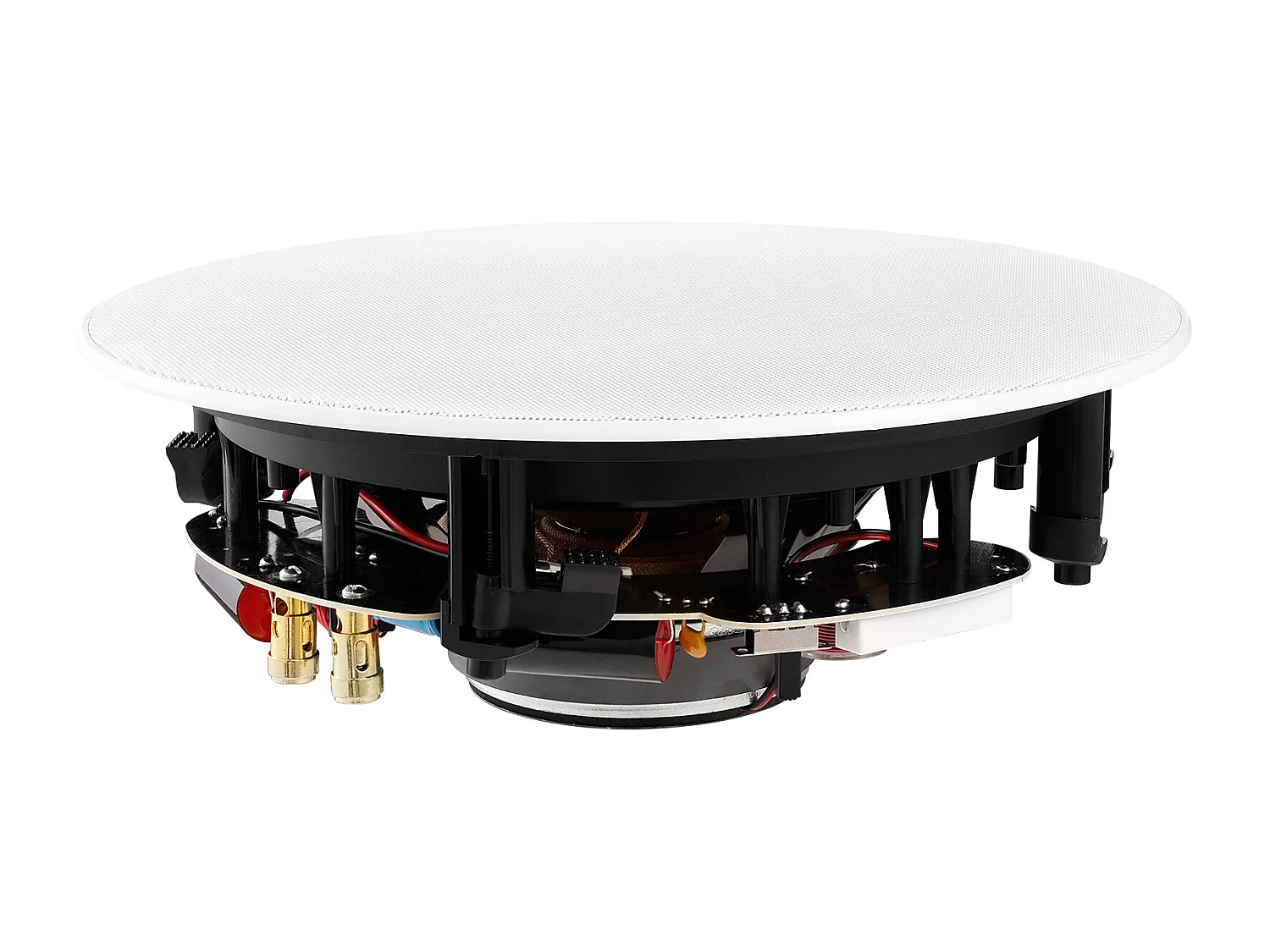 Haut-Parleurs de Plafond SucceBuy 20cm 200 Watts, Montage Encastré, Système de Haut-Parleurs Encastrés au Plafond et au Mur