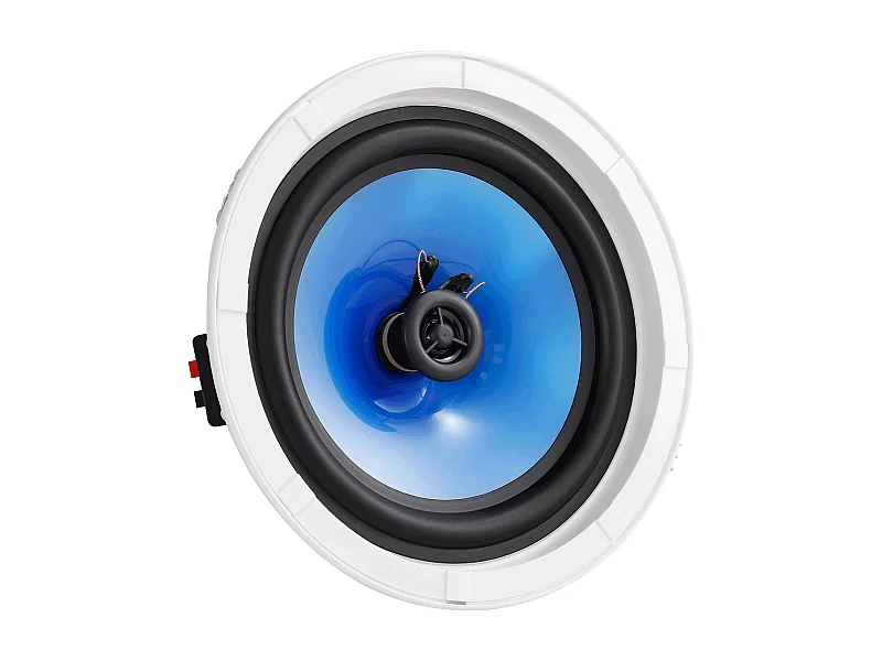 Haut-Parleurs de Plafond SucceBuy Lot de 2 50 Watts 20cm, Montage Encastré, Système de Haut-Parleurs Encastrés au Plafond et au Mur