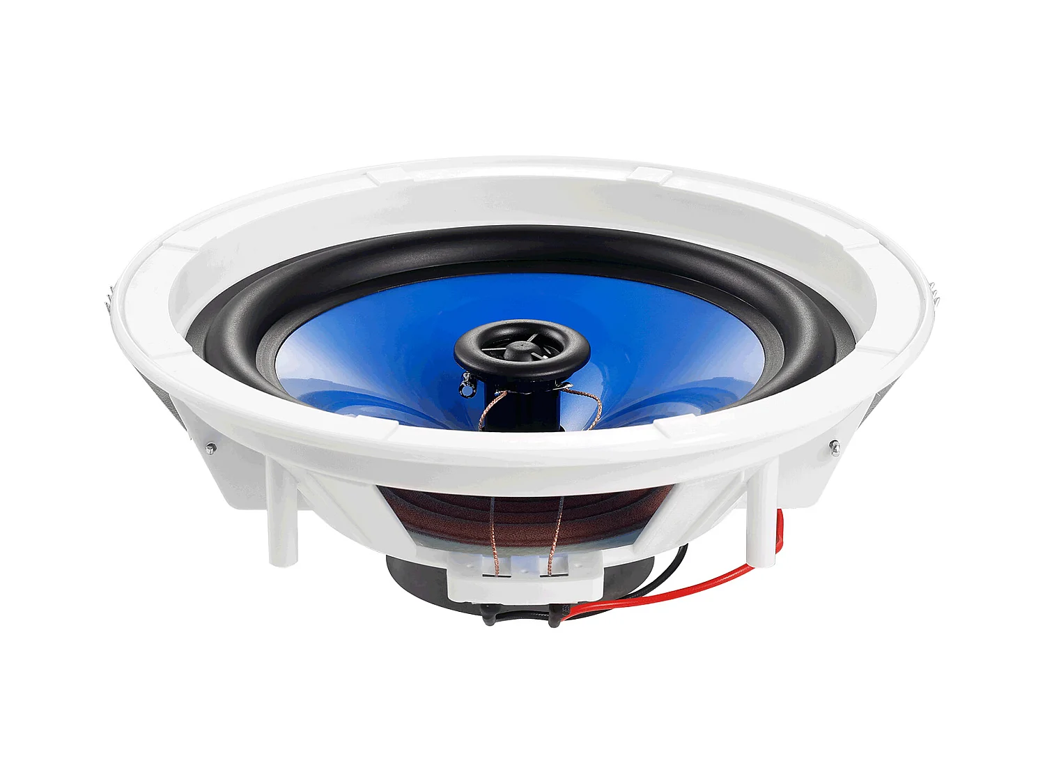 Haut-Parleurs de Plafond SucceBuy Lot de 2 50 Watts 20cm, Montage Encastré, Système de Haut-Parleurs Encastrés au Plafond et au Mur