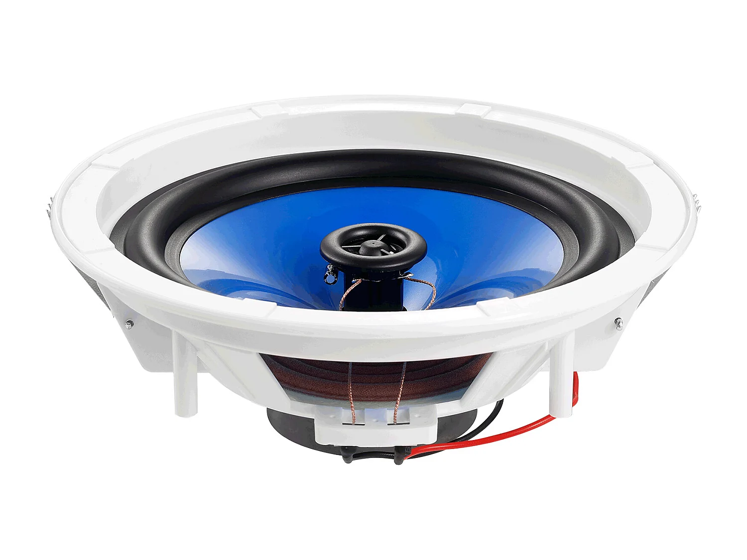 Haut-Parleurs de Plafond SucceBuy Lot de 2 50 Watts 20cm, Montage Encastré, Système de Haut-Parleurs Encastrés au Plafond et au Mur