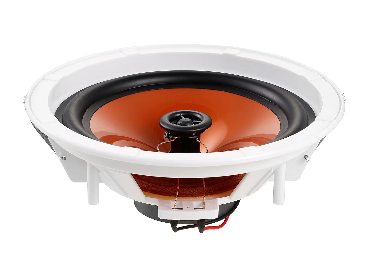 Haut-Parleurs de Plafond SucceBuy Lot de 4 100 W 8 Pouces, Montage Encastré, Système de Haut-Parleurs Encastrés au Plafond et au Mur