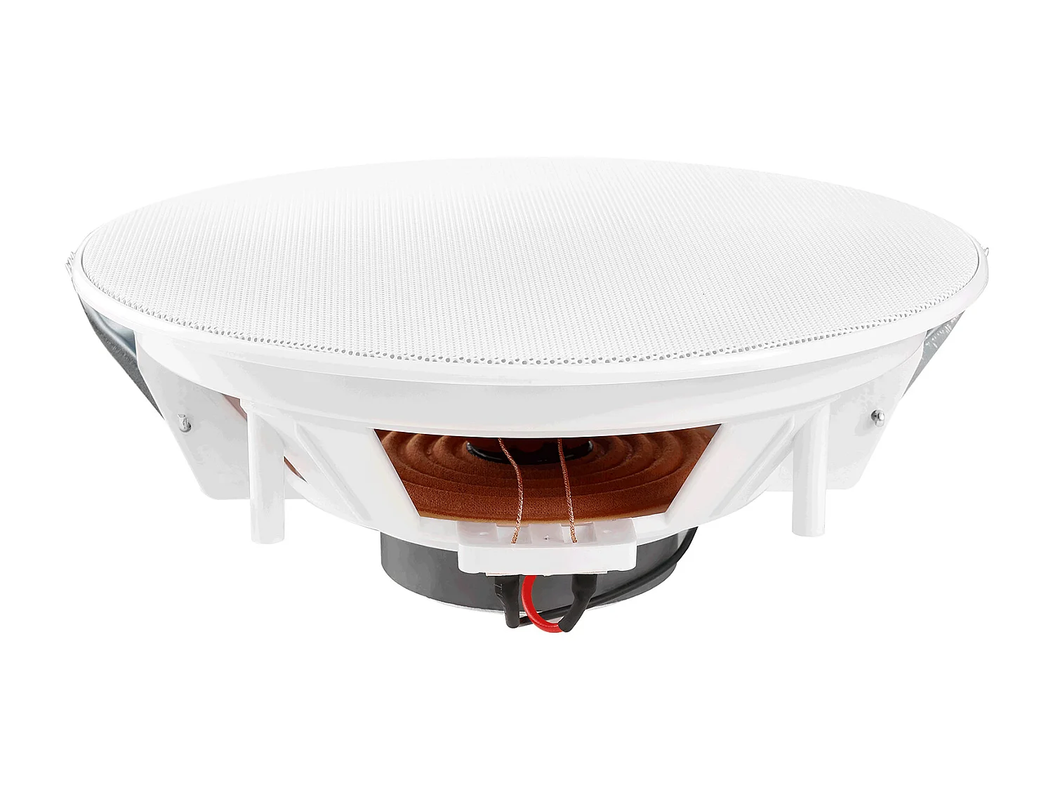 Haut-Parleurs de Plafond SucceBuy Lot de 4 100 W 8 Pouces, Montage Encastré, Système de Haut-Parleurs Encastrés au Plafond et au Mur