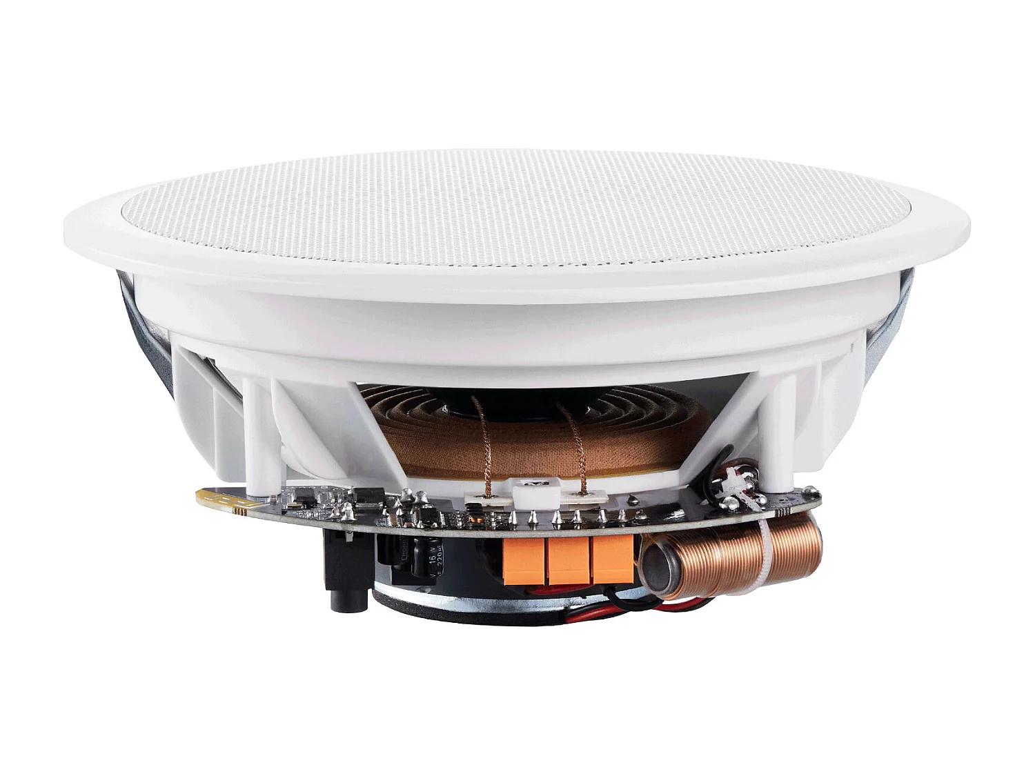 Plafondluidsprekers SucceBuy Set van 4 Bluetooth 17cm 150 W voor Inbouwmontage in de Muur, Inbouwsysteem voor Plafond en Muur