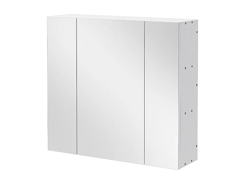 Armario de baño suspendido con espejo de tres paneles, estilo loft moderno