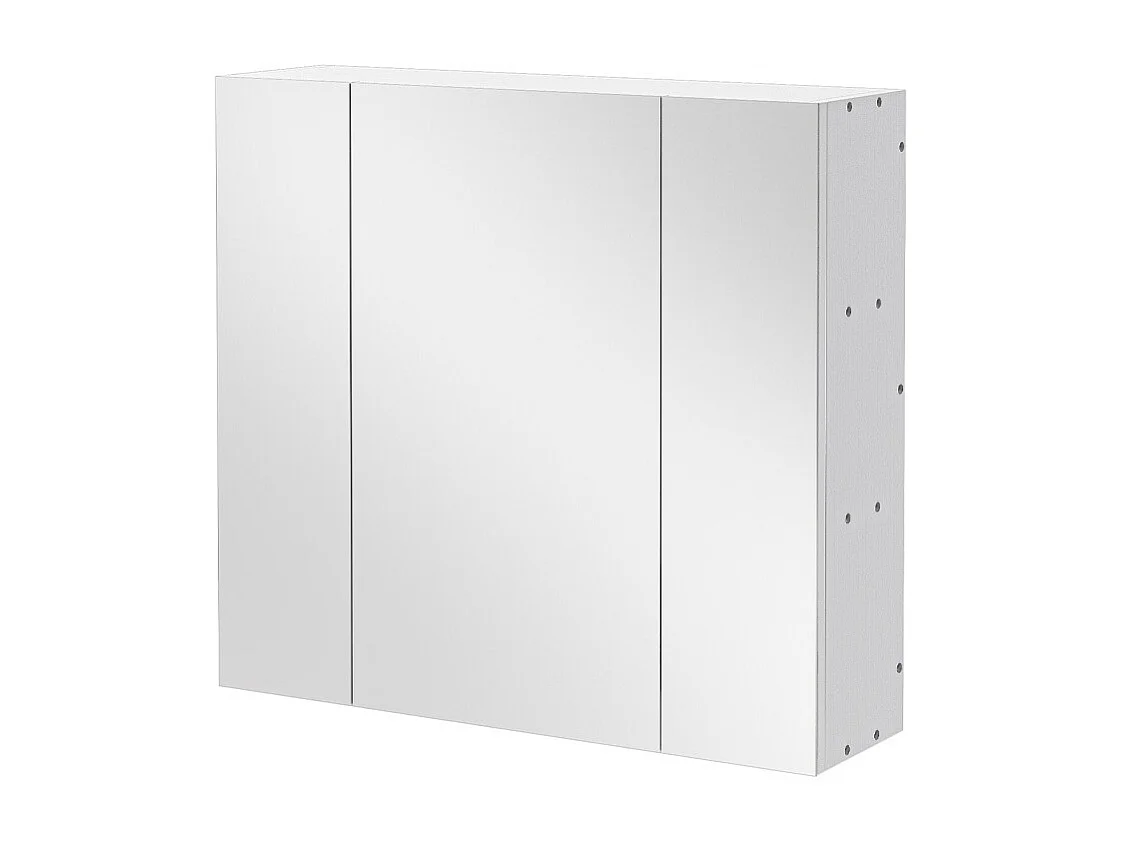 Hängender Badezimmerschrank mit dreiteiligem Spiegel, moderner Loft-Stil