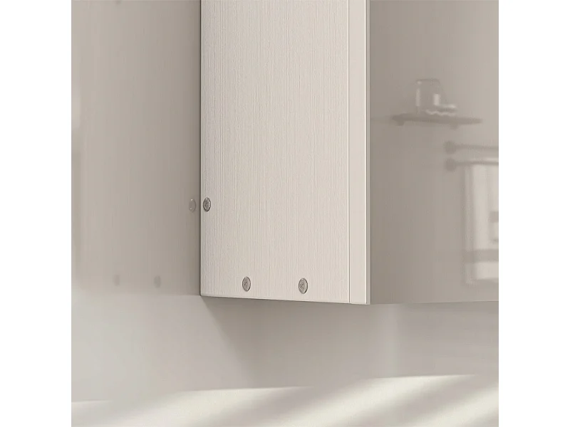 Hängender Badezimmerschrank mit dreiteiligem Spiegel, moderner Loft-Stil