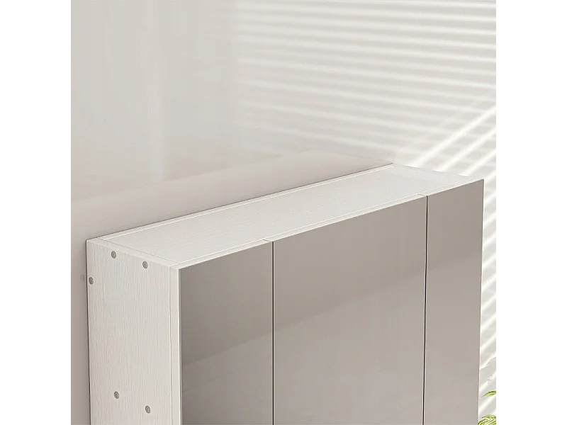 Hängender Badezimmerschrank mit dreiteiligem Spiegel, moderner Loft-Stil