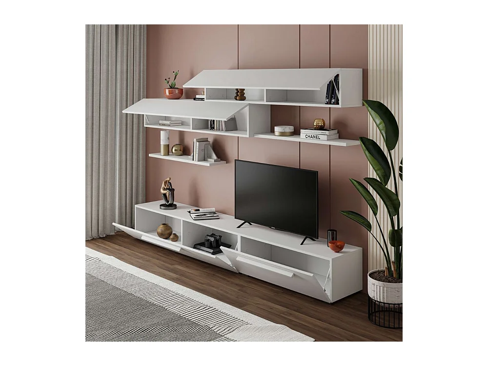 Parete attrezzata Kombat 260 colore bianco