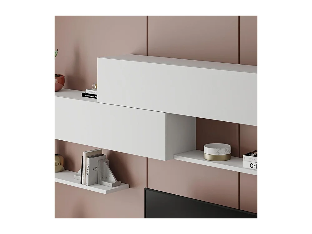 Parete attrezzata Kombat 260 colore bianco