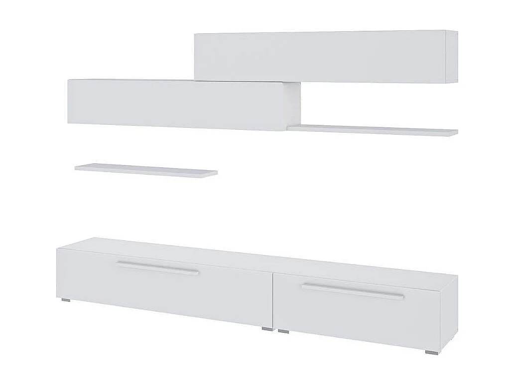 Parete attrezzata Kombat 260 colore bianco