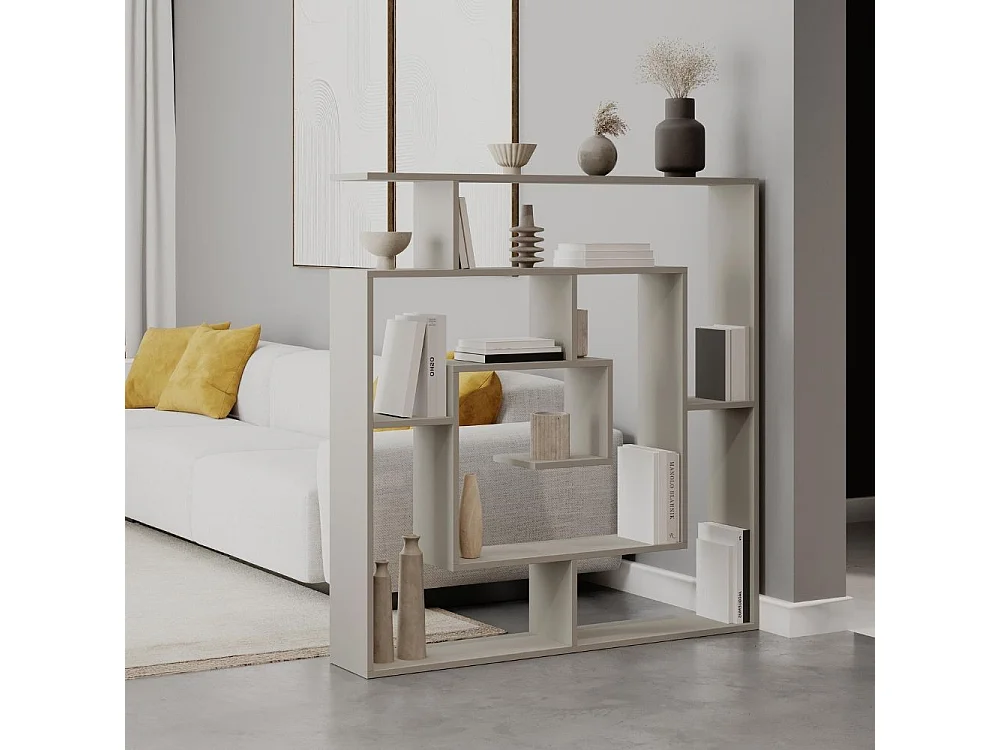 Libreria cashmere con 9 ripiani Labirent 125x22x129