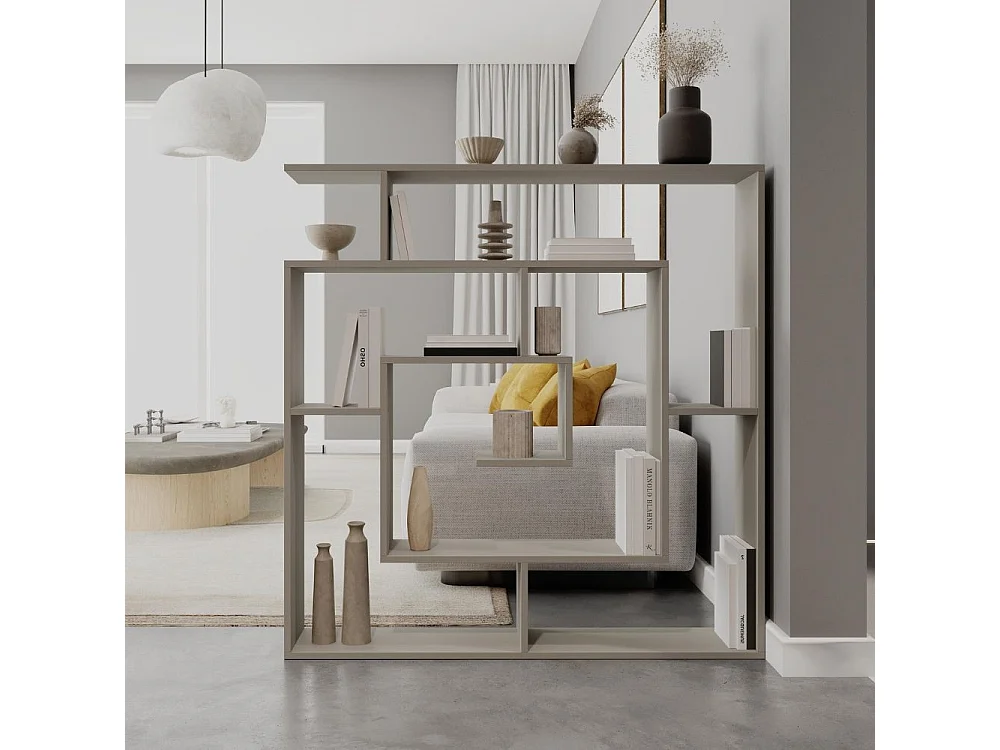 Libreria cashmere con 9 ripiani Labirent 125x22x129