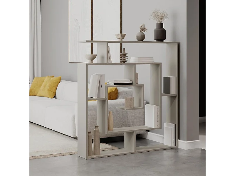 Libreria cashmere con 9 ripiani Labirent 125x22x129