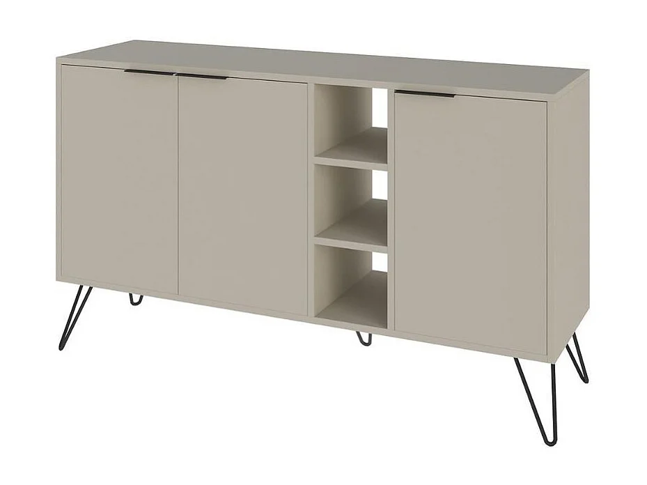 Madia 3 ante Clara 142x35,5x83h colore cashmere